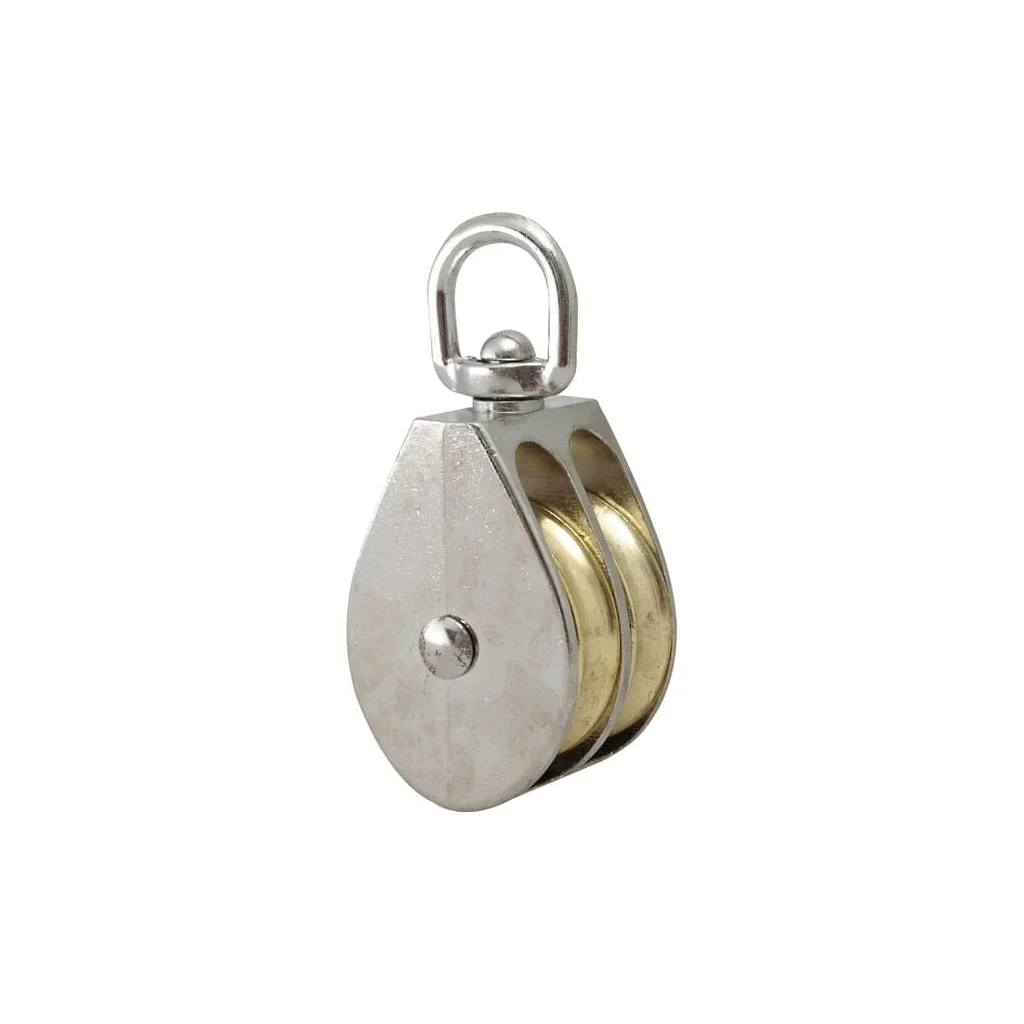 Scripete pentru frânghie dublu cu ochi de fixare, 50 mm 1565240950
