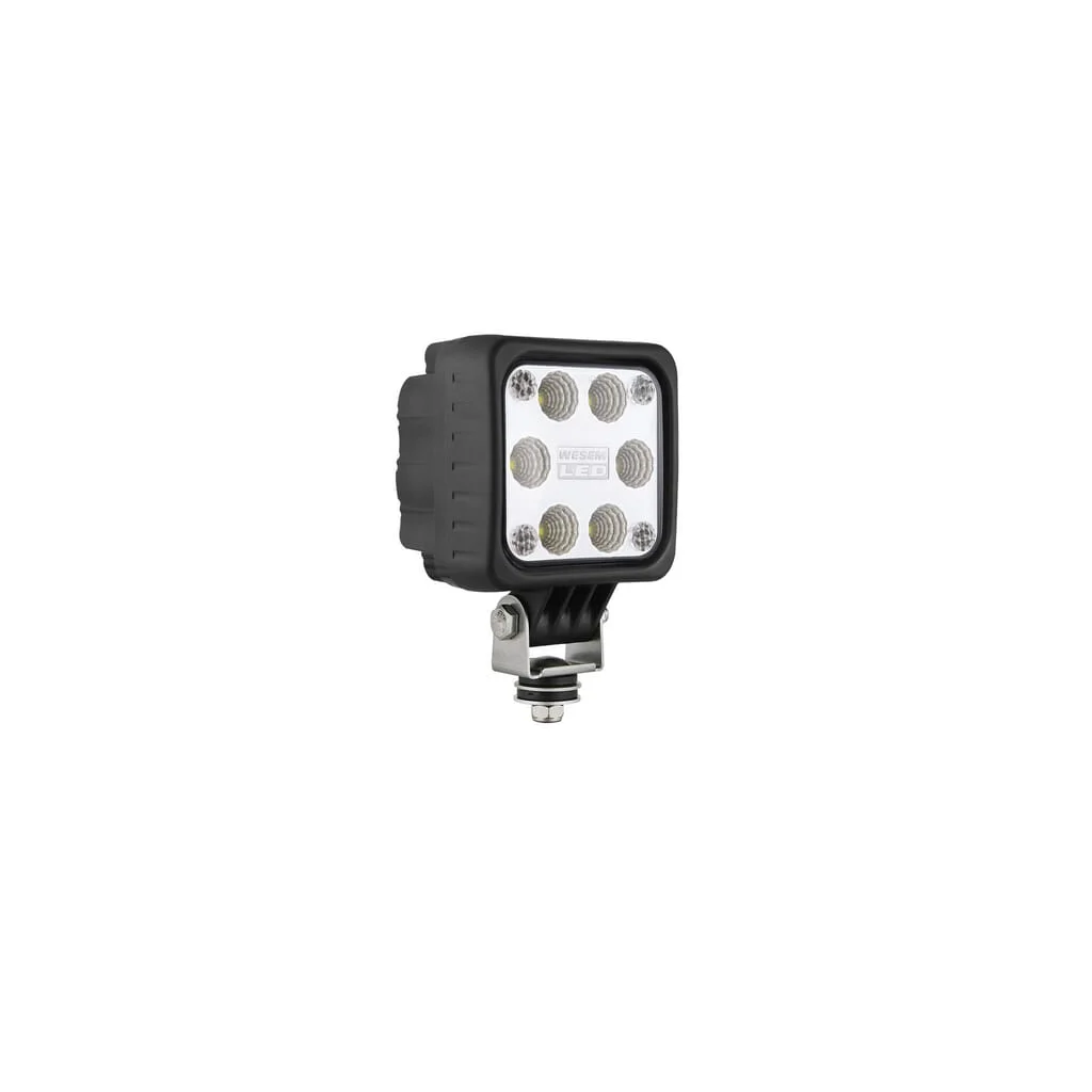 Lampă de lucru LED 22W 1500lm pătrată 12/24V transparentă cu șurub 100x146mm 6 LED-uri Wesem 1400147400