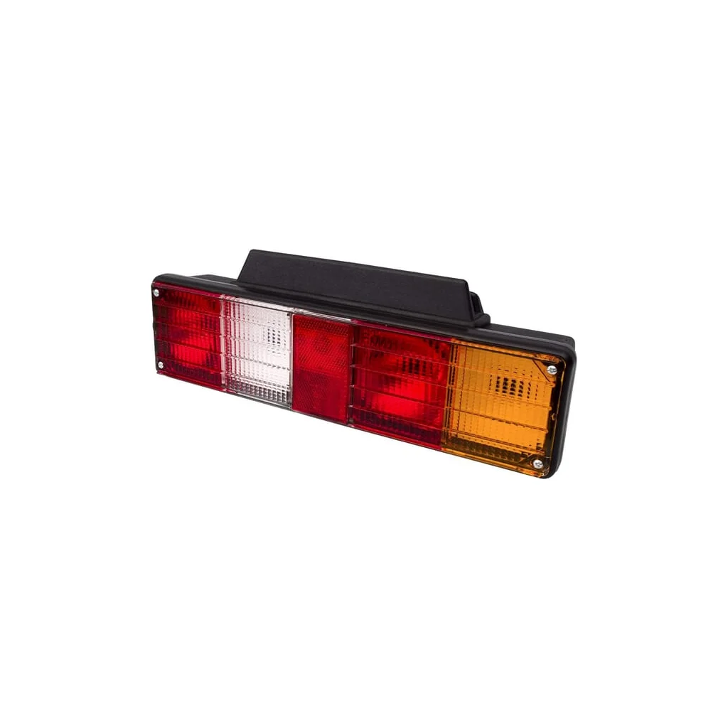 Lampă spate stânga dreptunghiulară 12-24V galben/alb/roșu cu șurub 396x104mm Promot 1400680600