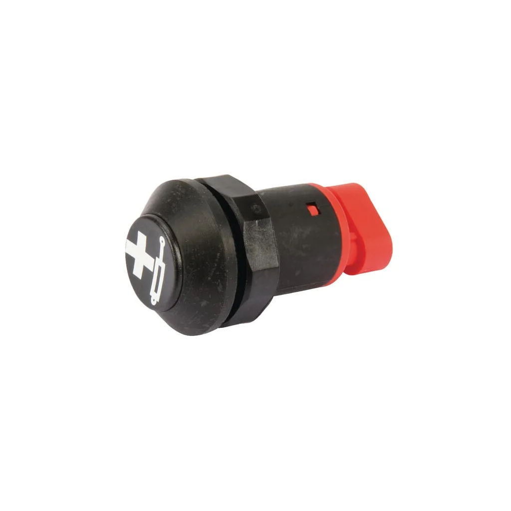 Comutator tip buton + cilindru rotund negru 11908005PN