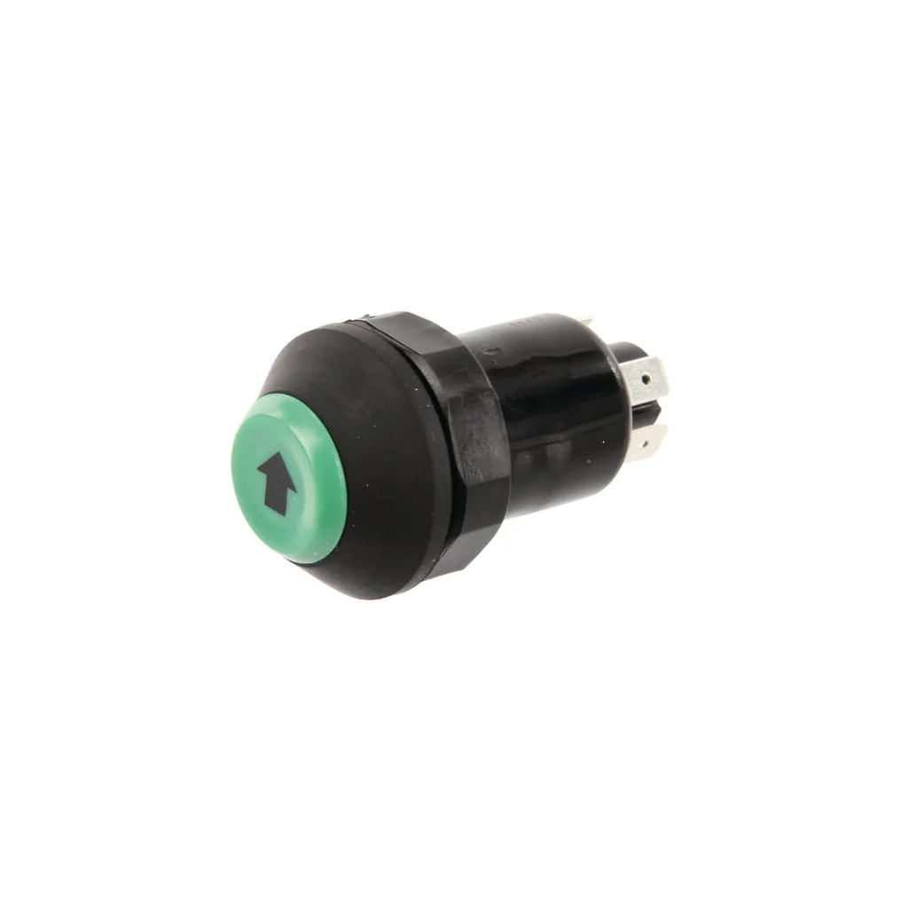 Comutator tip buton ridicare/coborâre rotund verde 11245170PN