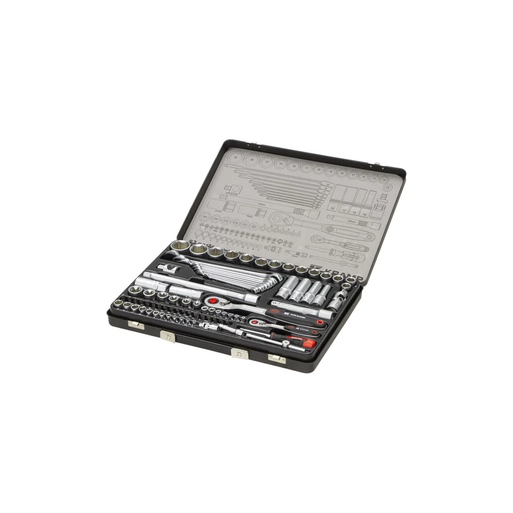 Set chei fixe și tubulare cu profil interior și exterior 1/4" și 1/2" 82 piese 180482420KR