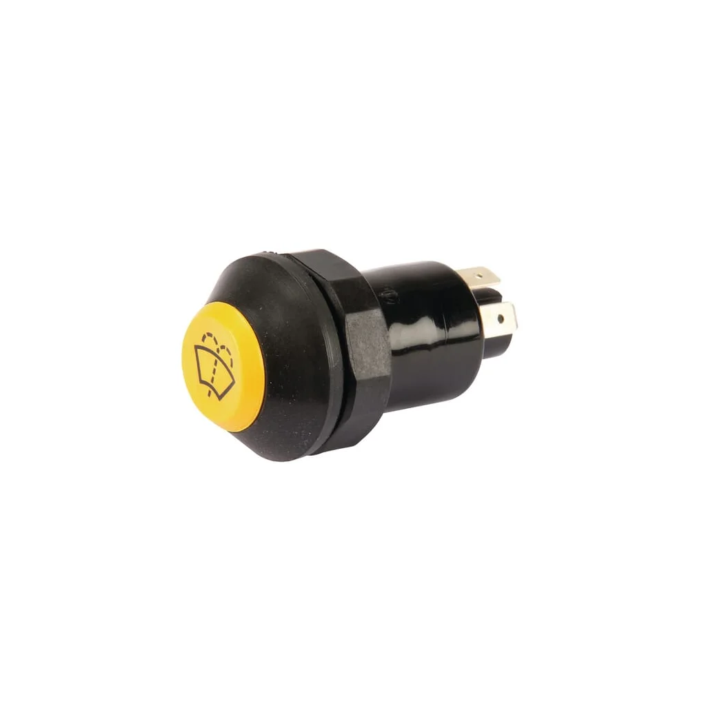 Comutator tip buton spălare ștergere rotund galben 11245100PN