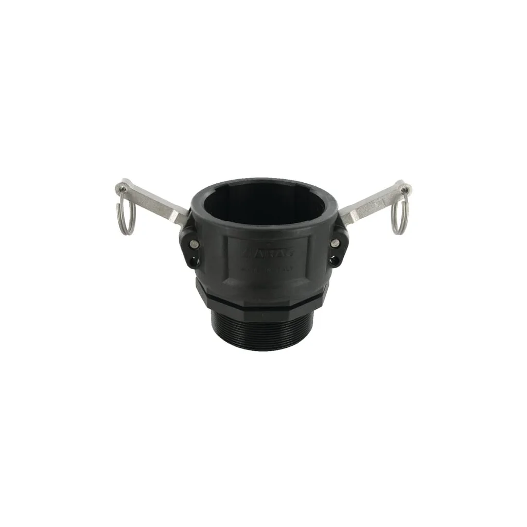Cuplă Camlock tip B 3", filet tată, polipropilenă 18109B