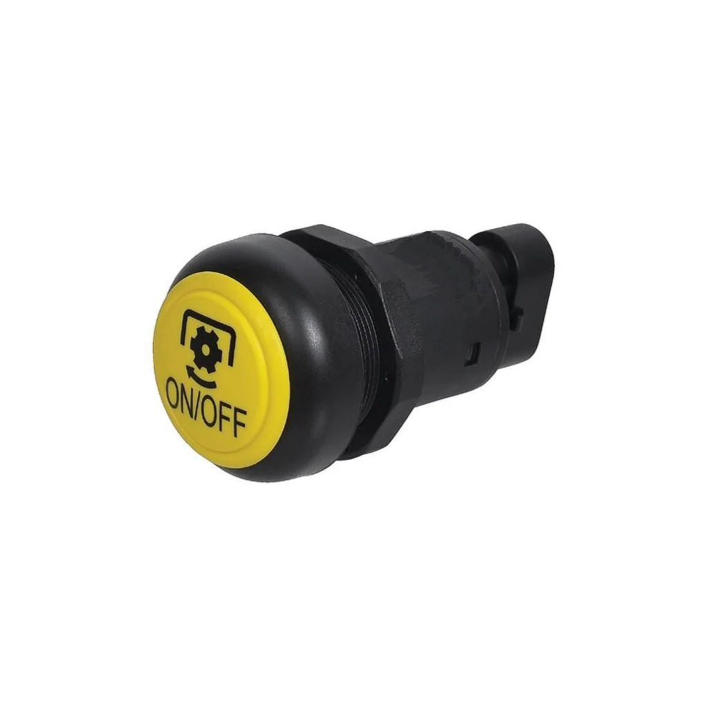 Comutator tip buton cardan rotund galben 11801001PN