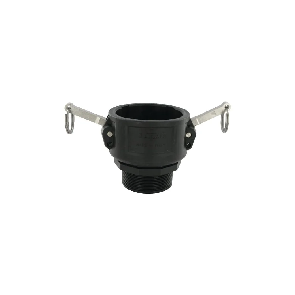 Cuplă Camlock tip B 3" filet tată 2 1/2" polipropilenă 18109B8