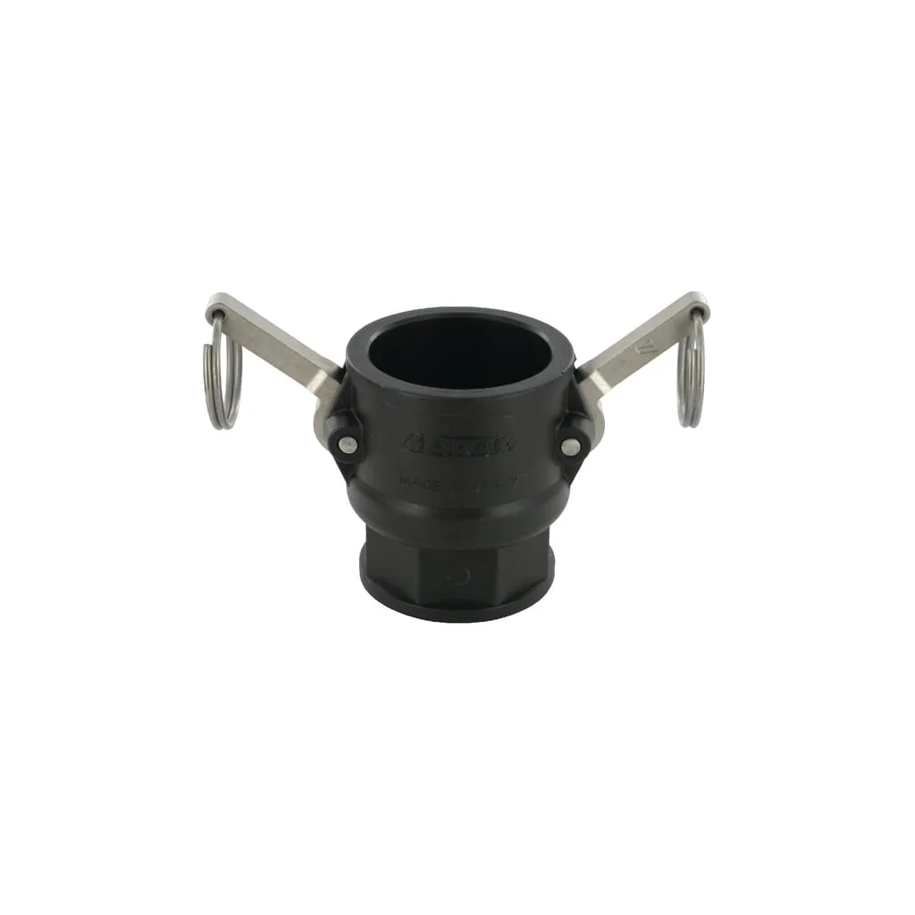 Cuplă Camlock tip D 1 1/2", filet mamă, polipropilenă 18106D