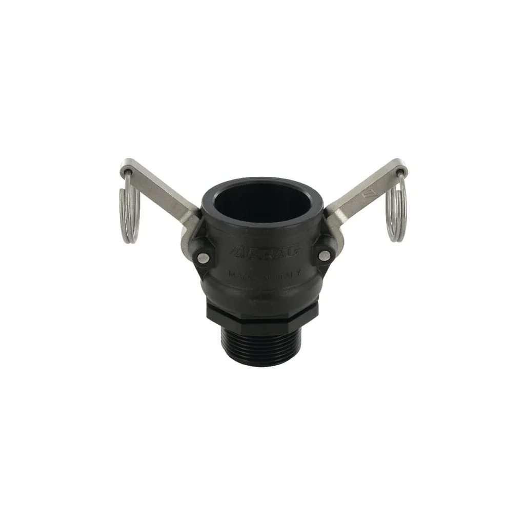 Cuplă Camlock tip B 1 1/4", filet taată, polipropilenă 18105B