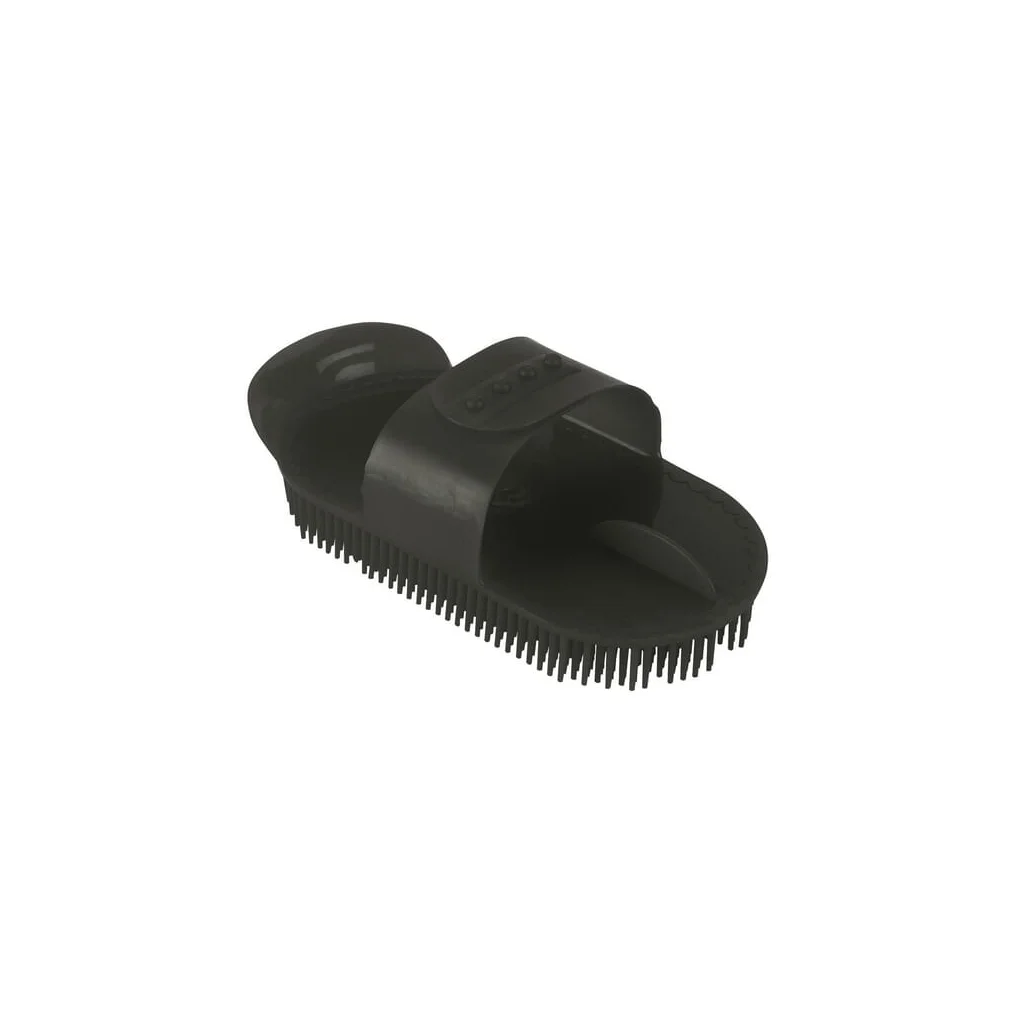 Perie de curry cu ace din plastic negru 1885KER