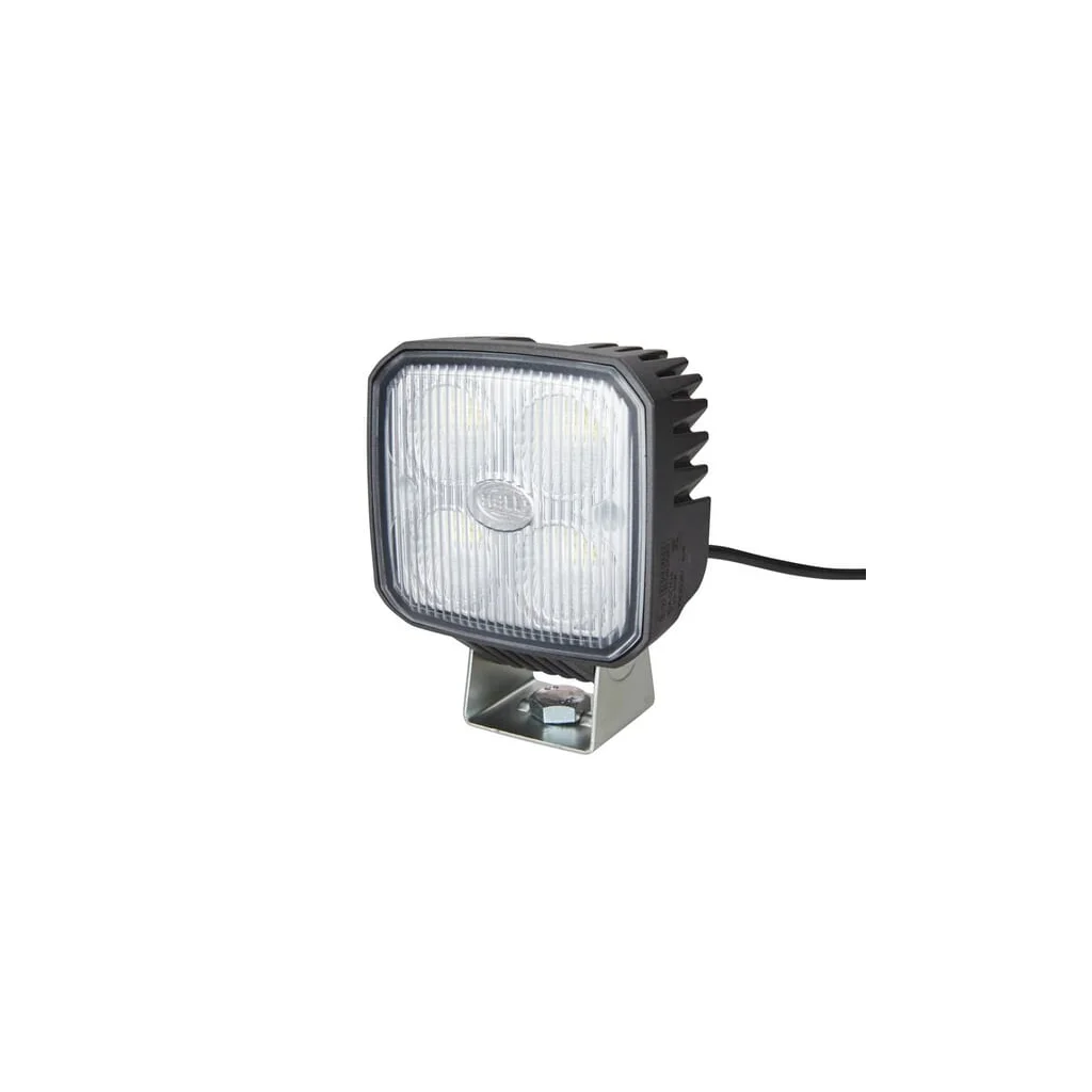 Lumină de lucru LED, 1.000lm, pătrată, 12/24V, albă, 122x53x95mm, clemă, Flood, 4 LED-uri, Hella 1GA996284002