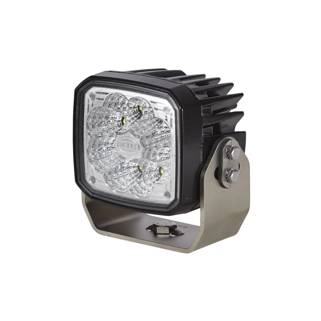 Lumină de lucru LED, 4000lm, pătrată, 12/24V, albă, clemă cu mufă Deutsch, 8 LED-uri, Ultrabeam de Hella 1GA995606081