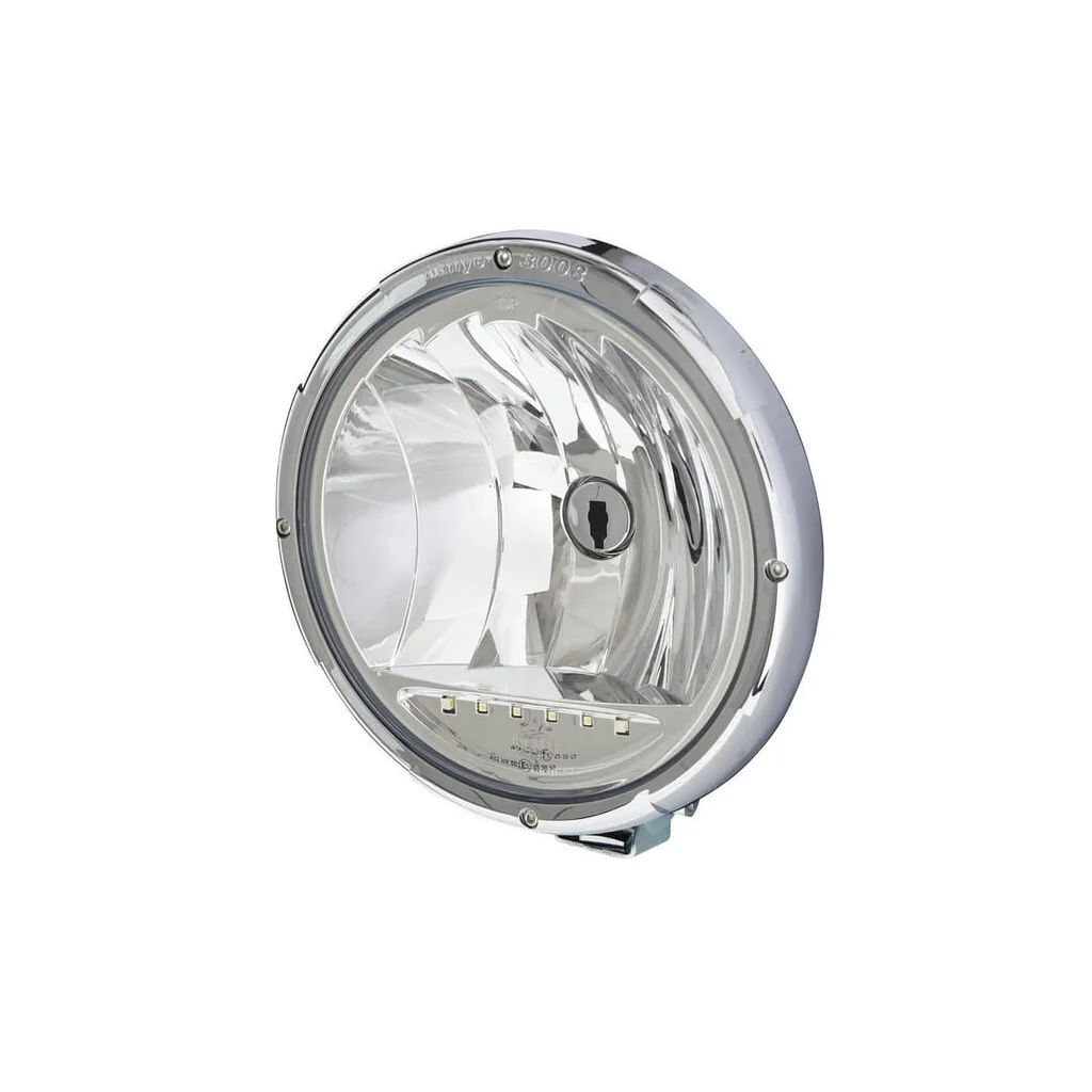 Far halogen, rotund, 12/24V, transparent, diametru 222mm, Rallye 3003 de Hella 1F8009797431