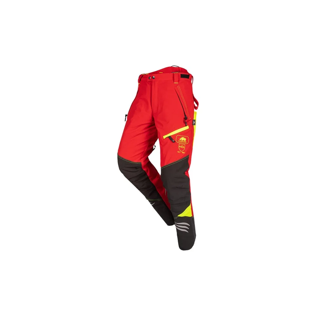 Pantaloni de drujbă, S roșu/galben, Ninja 1SPO907RS