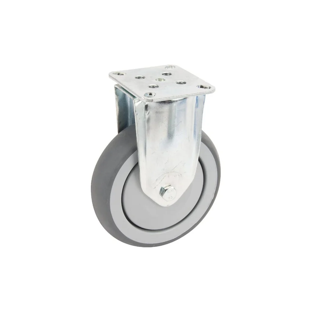 Roată fixă cu rolă cauciuc diametru 100x32mm fiting 77x67mm sarcină 100kg Tente 2478PJP100P50