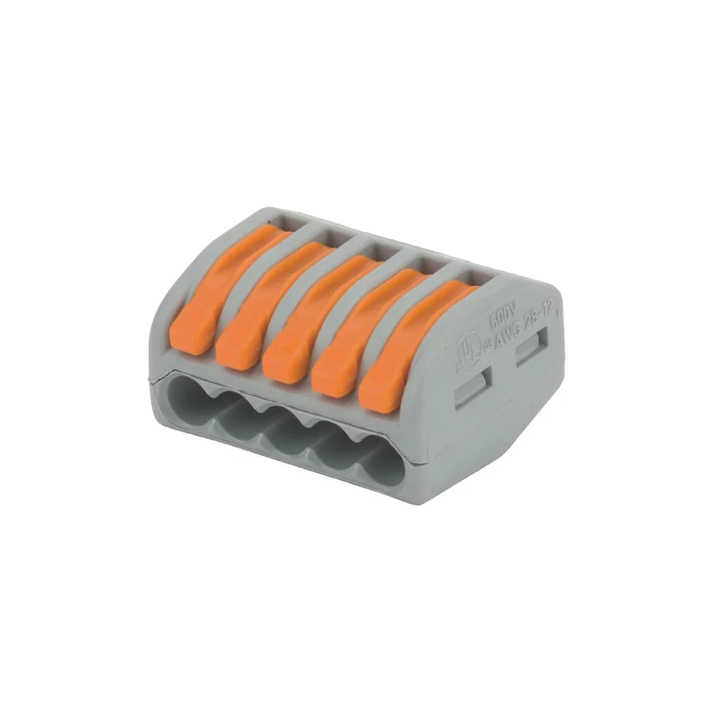 Cutie de conexiuni 5 conductori tip 222 Wago 222415