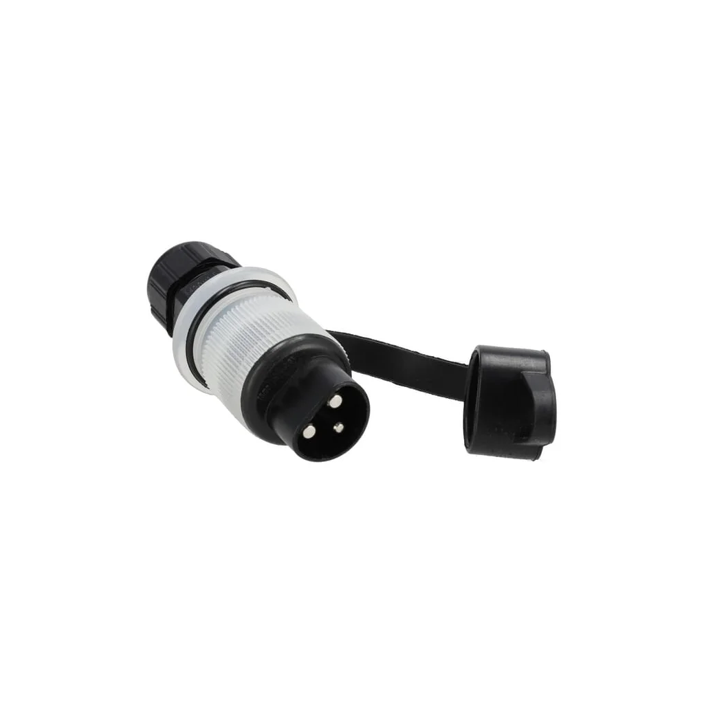 Ștecher 3 poli siguranță-led 25036200FULEM20