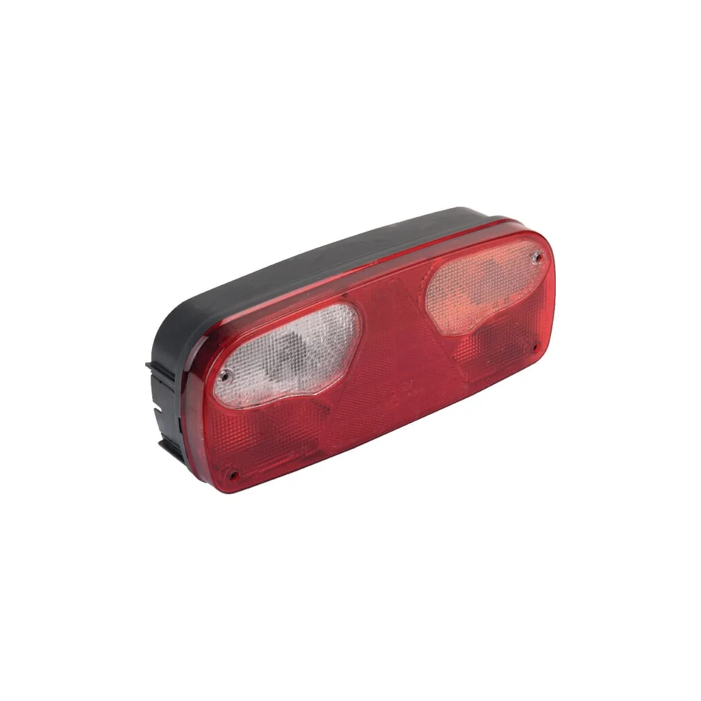Lumină spate dreapta (RH) rectangulară, 24V, roșu/transparent/chihlimbar, fixare cu șuruburi, Ecopoint I de Aspöck 252601007