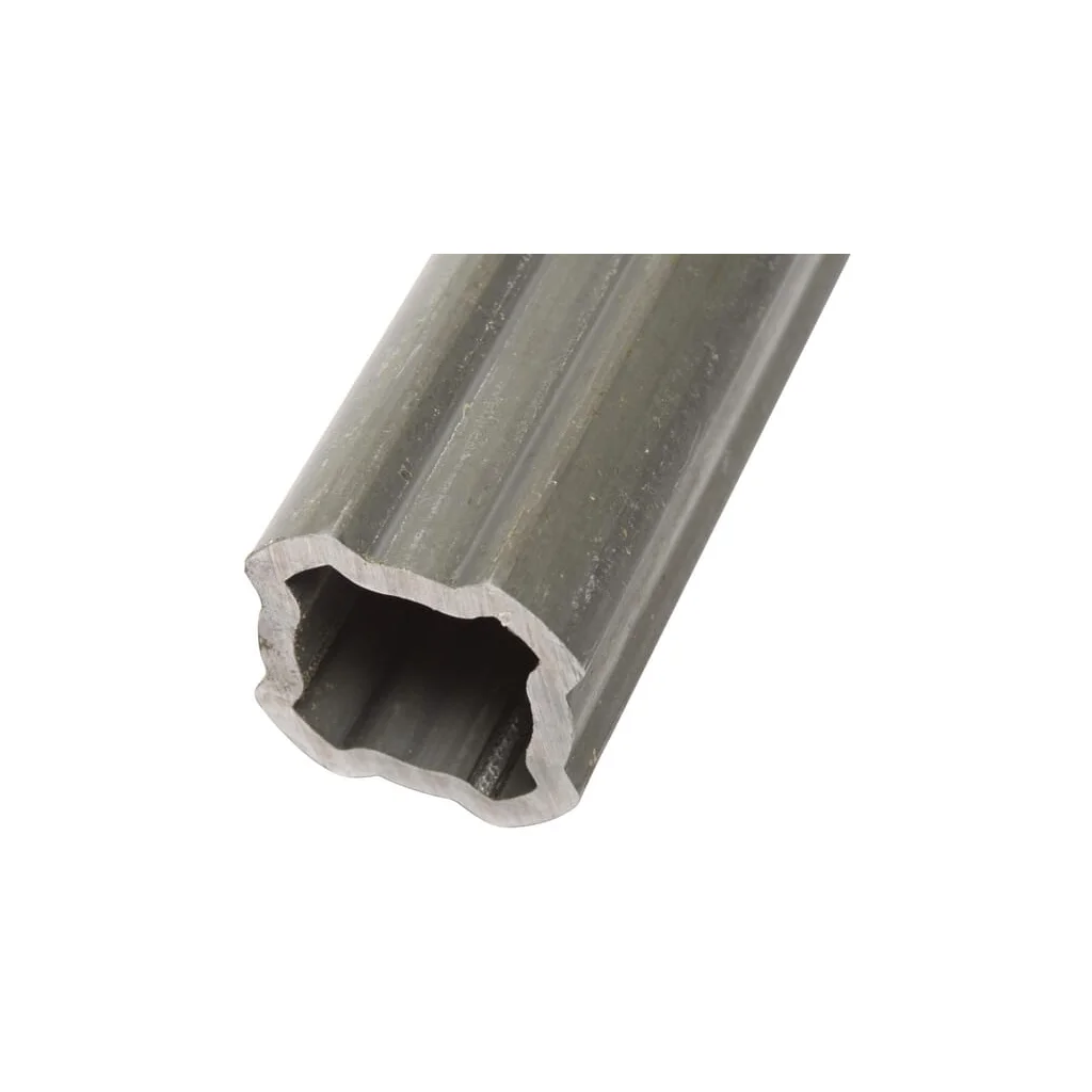 Țeavă cardan unghi larg interioară profil 4 colțuri S6 interior=37,9mm exterior=47,4x4,75mm L=1,5m Bondioli&Pavesi 2453N1500