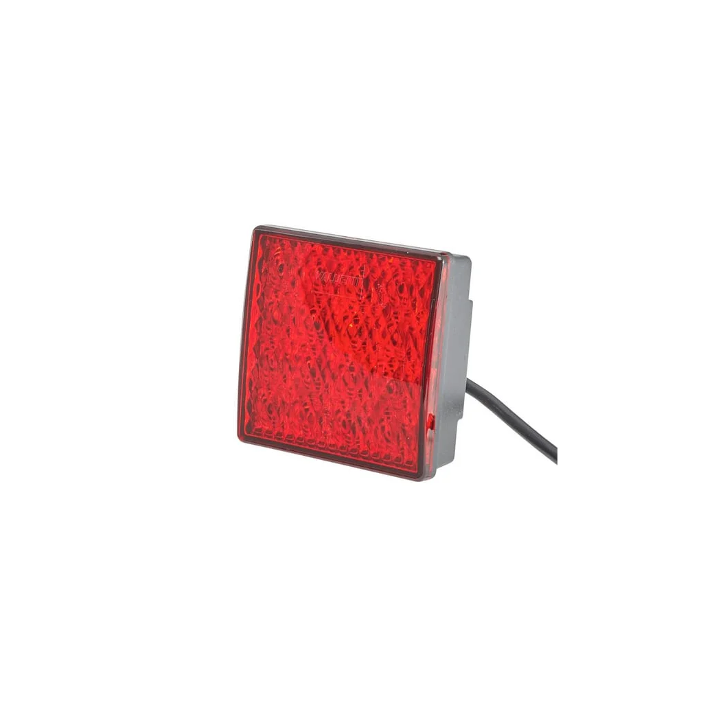 Proiector de ceață LED, pătrat, 24V, roșu, prindere cu șurub, 80x33.7x80mm, Hella ValueFit 2NE357029141
