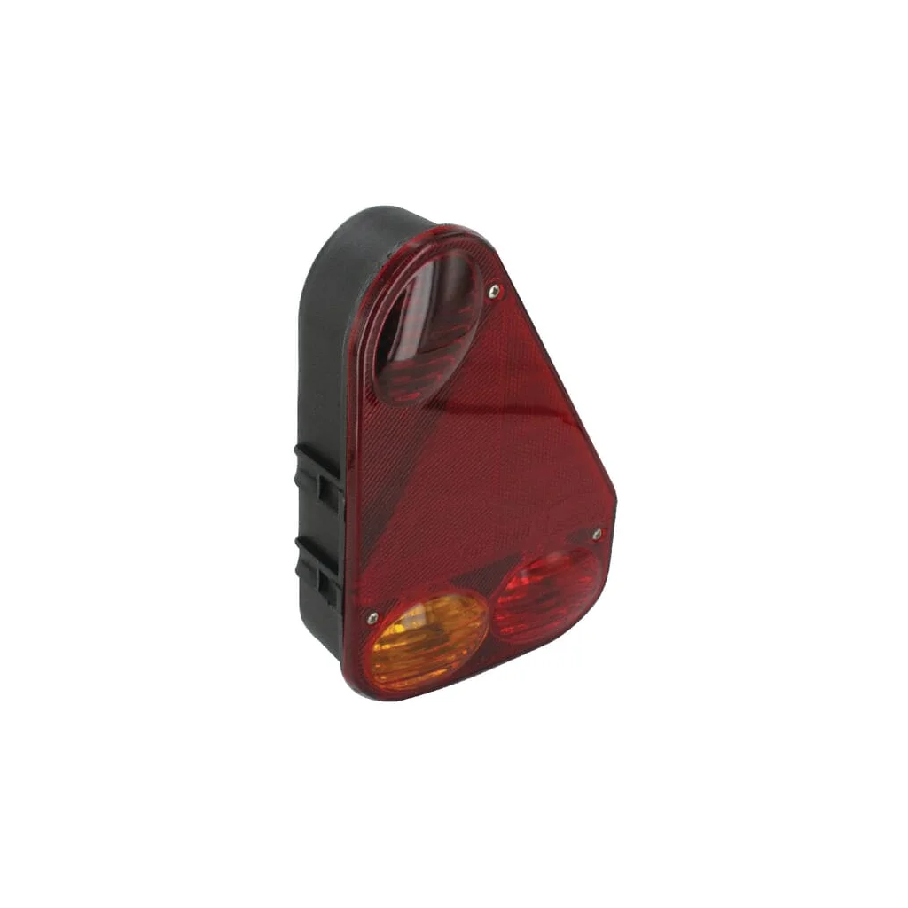 Lumină spate dreapta triunghiulară, 12V, roșu/galben, prindere cu șurub, Earpoint III de Aspöck 244800007