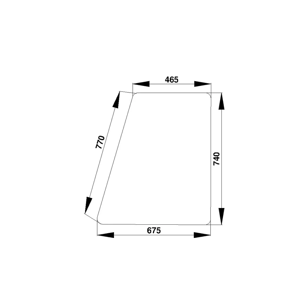 Geam ușă superior 281500351050N