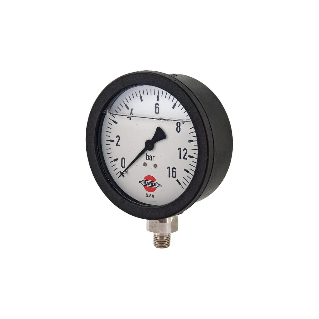 Manometru 0-8/16 bar ∅100mm 1/4" fund 284831