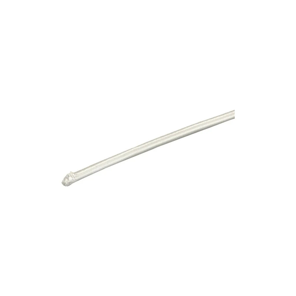 Cablu de cauciuc elastic D5 alb 3313040