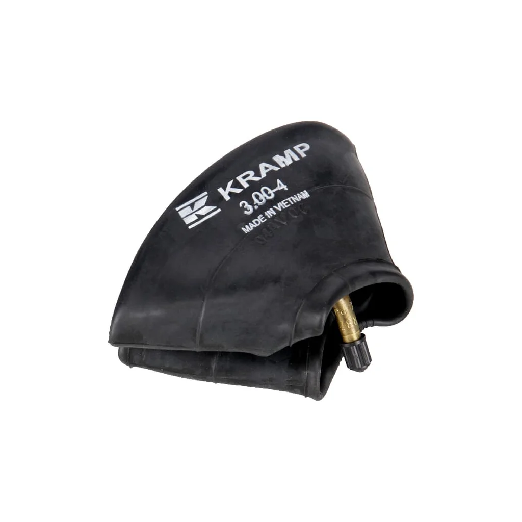 Cameră anvelopă pentru jantă diametru 4" 3.00-4 / 4.00-4 cu valvă curbată 90° TR87 Kramp 3004TR87