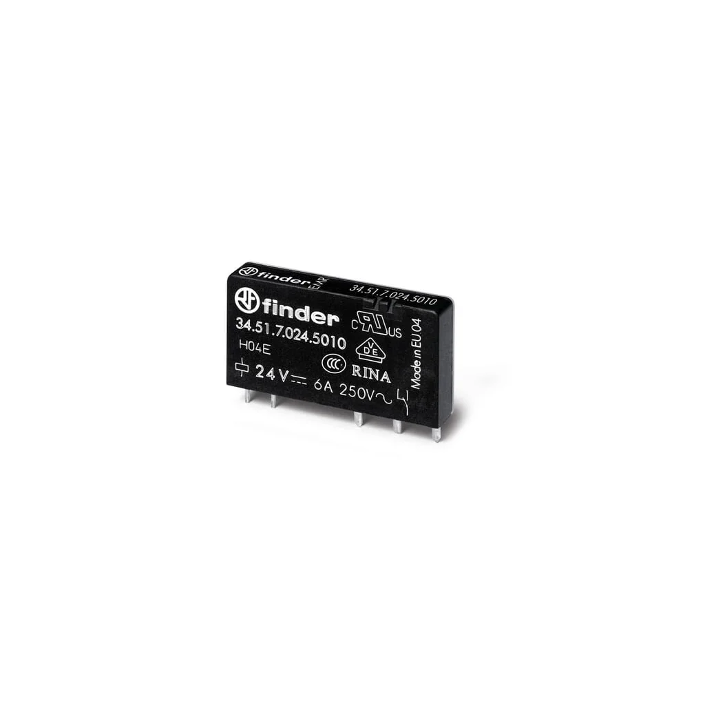 Releu PCB ultra-subțire (EMR) 1CO 6A/12V CC sensibil/AgNi+ Au 345170125010