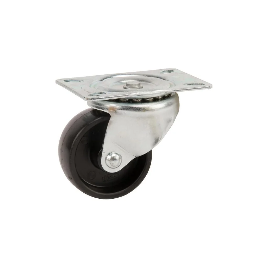 Roată pivotantă cu rolă polipropilenă diametru 65x30mm fiting 95x70mm sarcină 120kg Tente 3430POO065P609570
