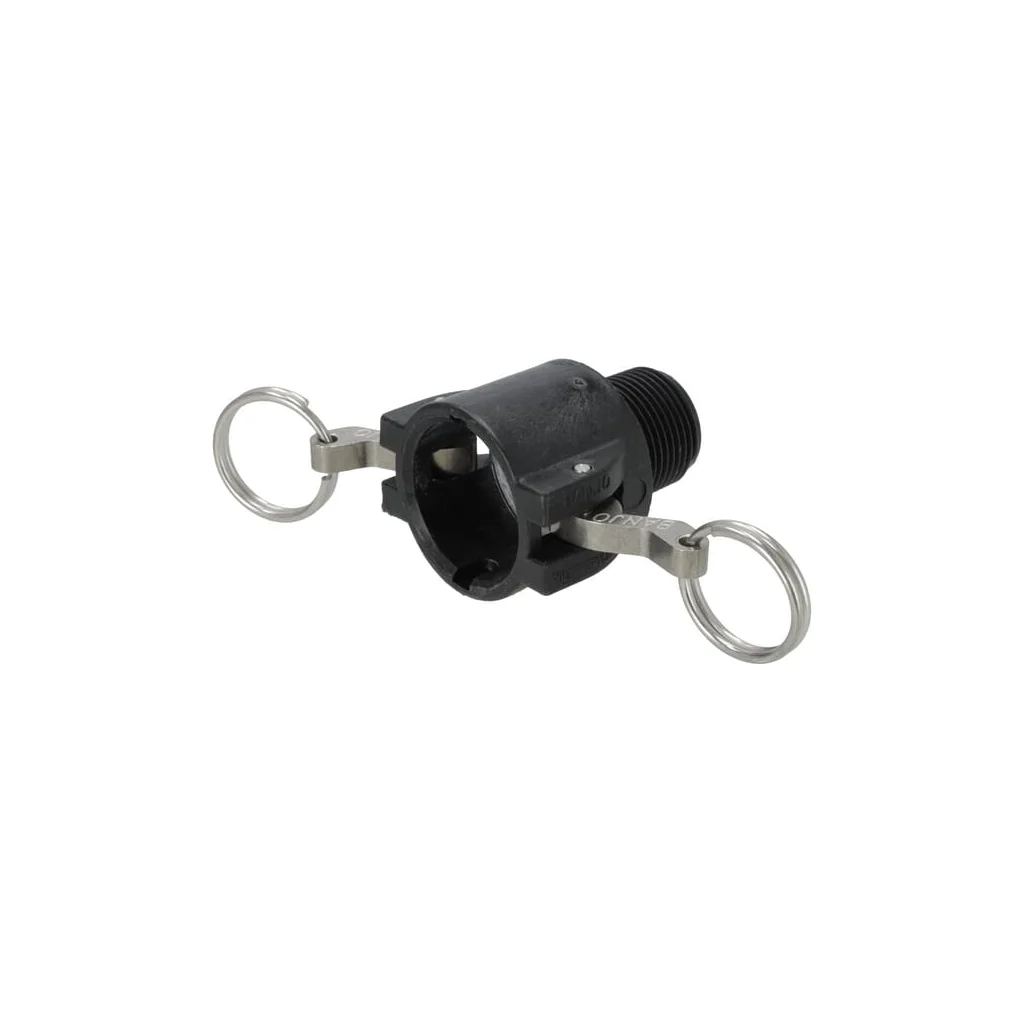 Cuplă Camlock tip B 3" filet tată NPT polipropilenă 300B