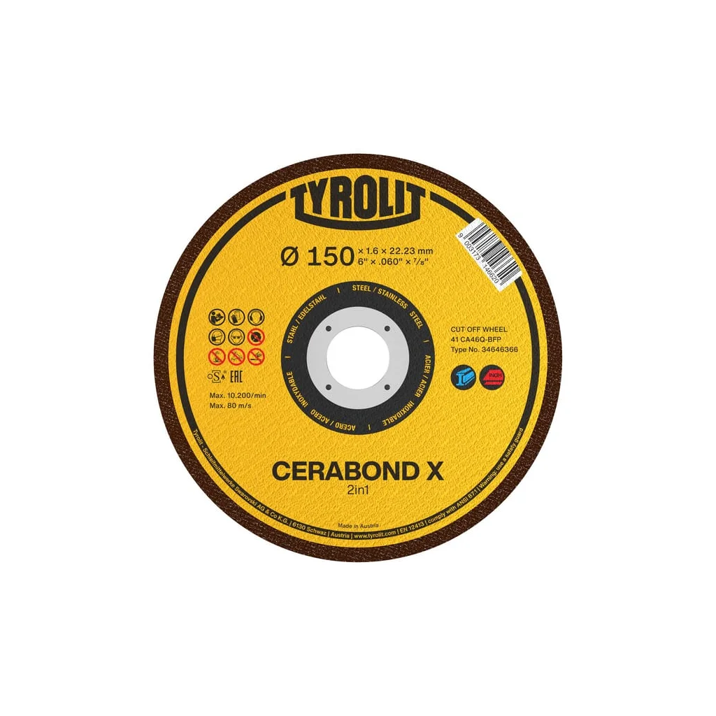 Disc abraziv Cerabond-X 115x1.0 34690818