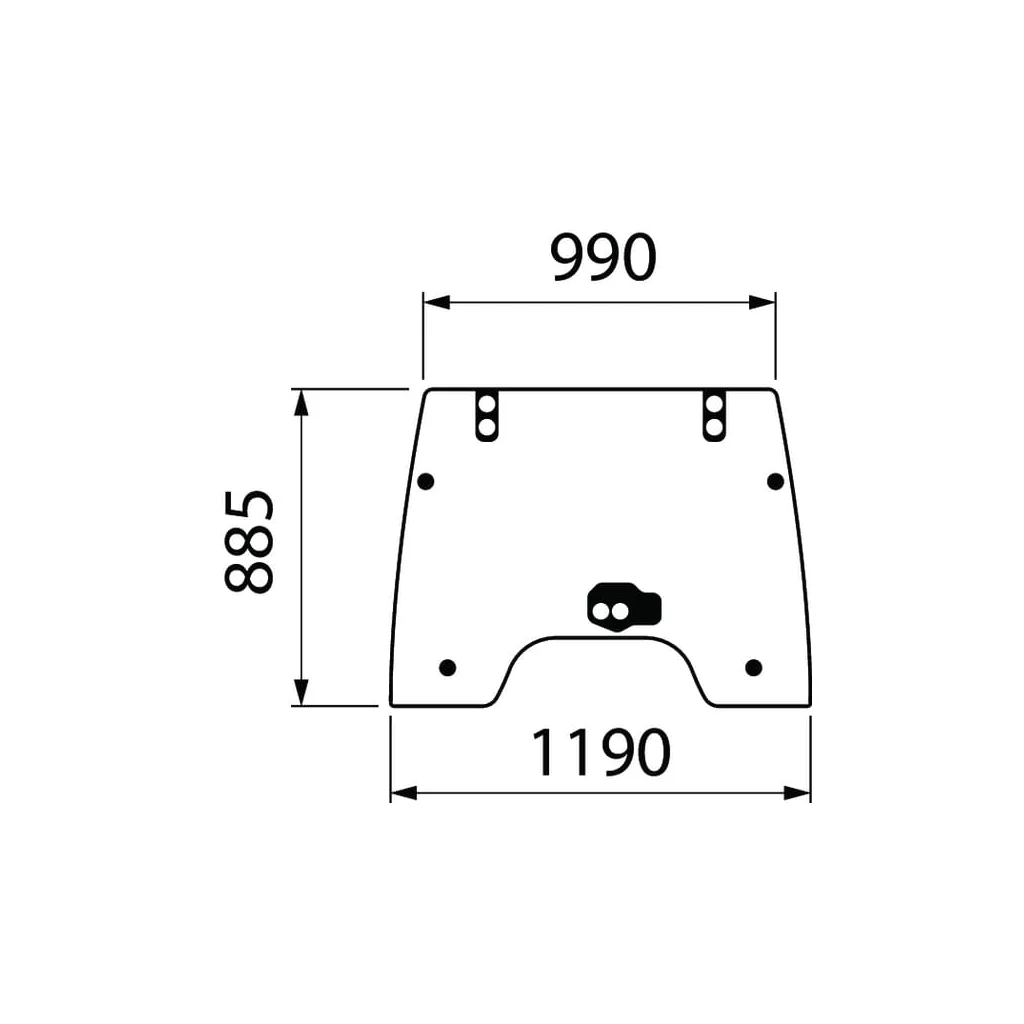 Geam față 3674692M6N