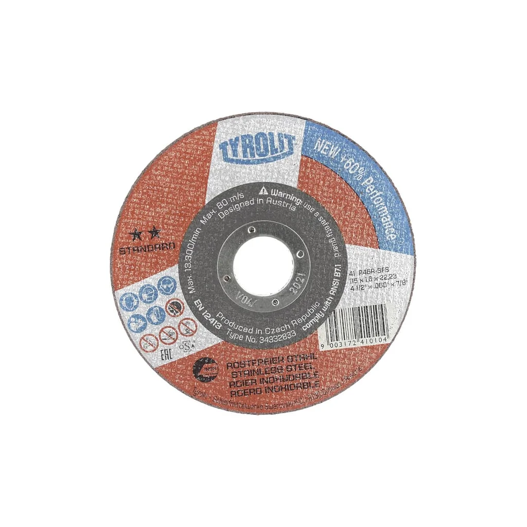 Disc de tăiere 115x1,6x22,23mm A46R-BFS 34332833
