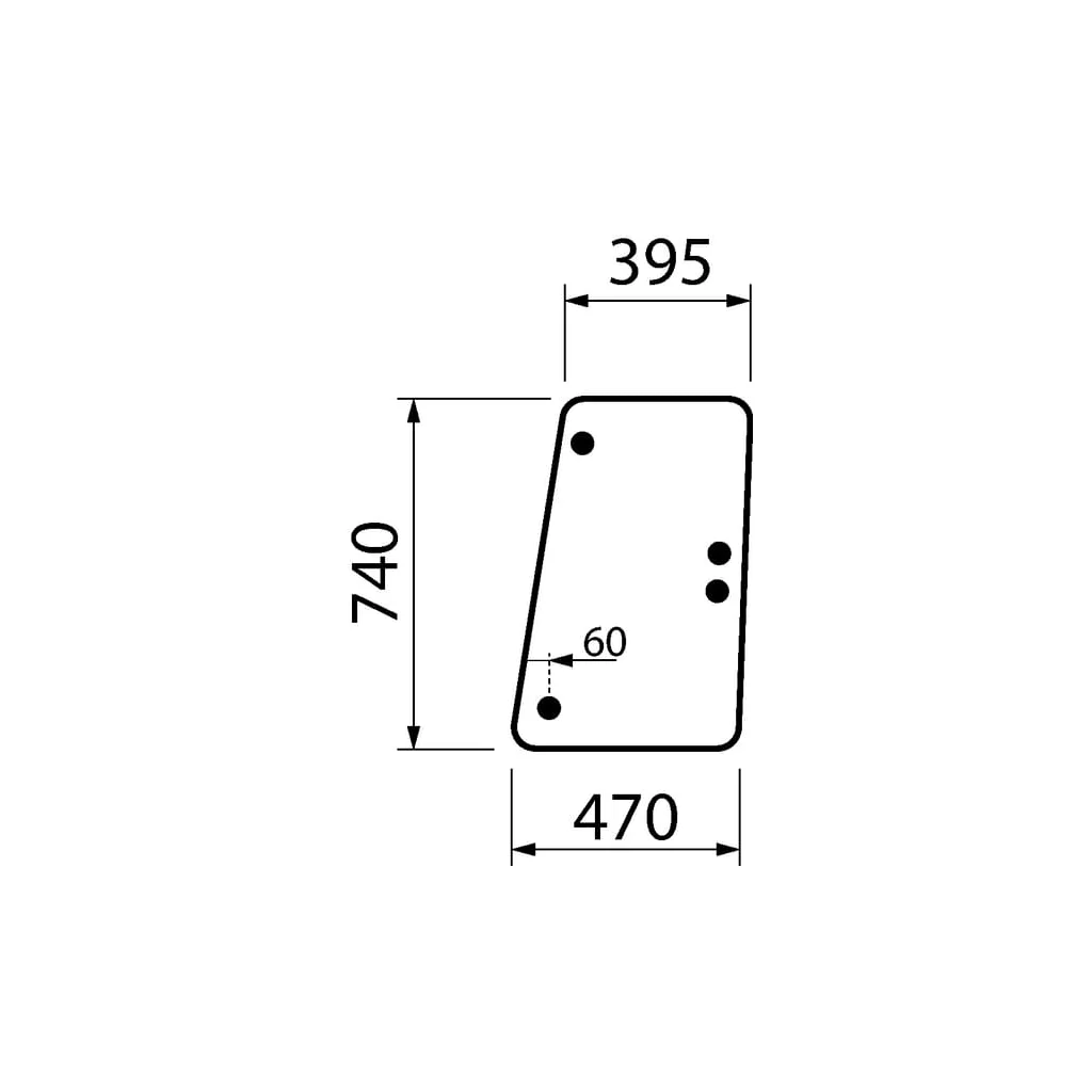 Geam lateral 3557143M2