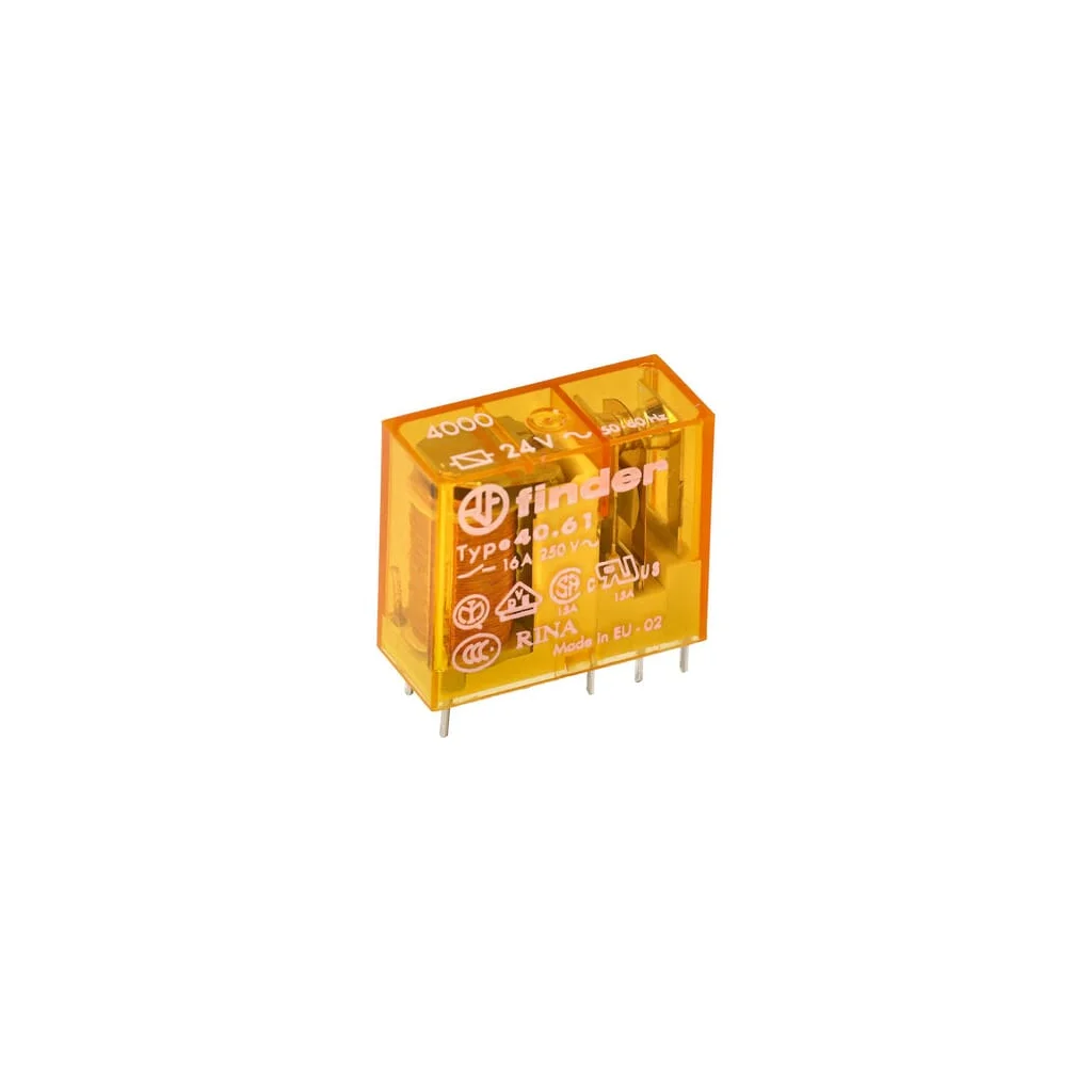 PCB / Plug-in rel.5mm.pinning 1NO 16A/230V AC / AgSnO2 406182304300