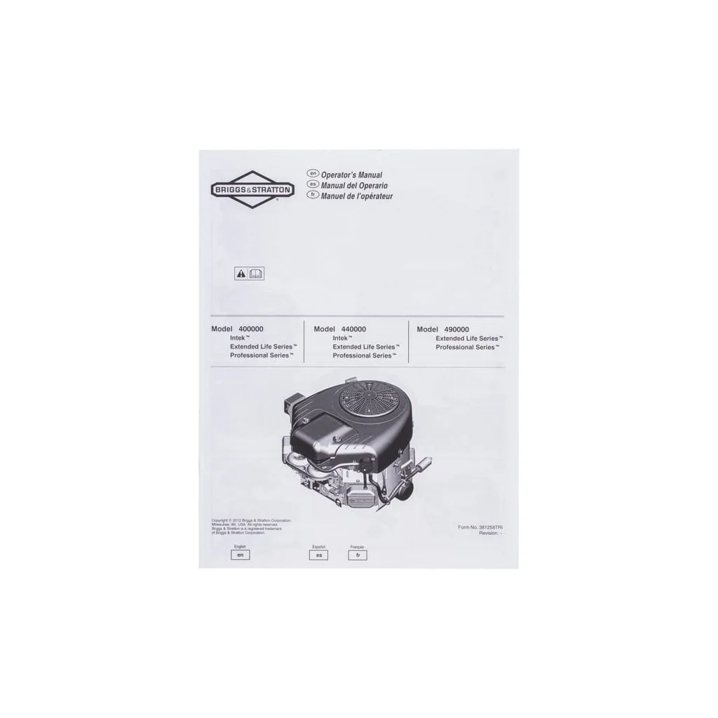 Manual de utilizare motor 381258TRI