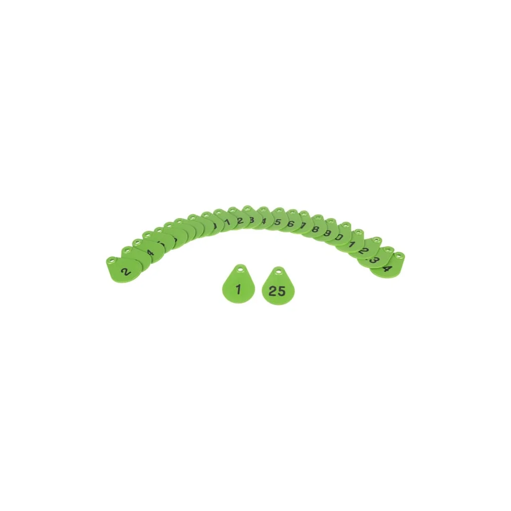 Plăcuță identif. nr1-25 verde 3990500000040125