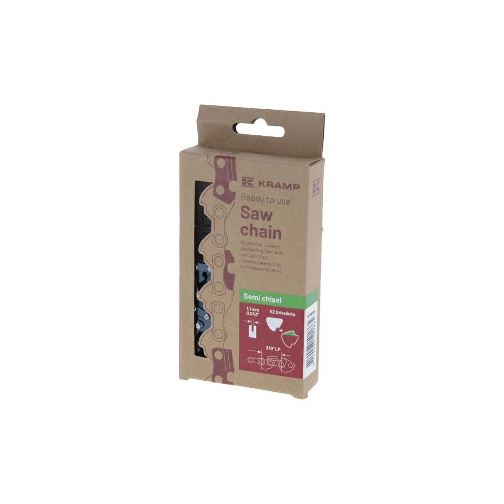 Lanț de ferăstrău 3/8" 1.1mm 52 DL semi-daltă,Kramp Eficienţă 38LP11SB52EKR