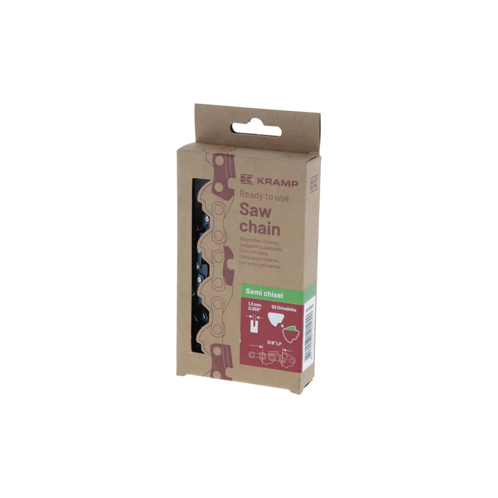 Lanț de ferăstrău 3/8" 1.3mm 55 DL semi-daltă,Kramp Eficienţă 38LP13SB55EKR