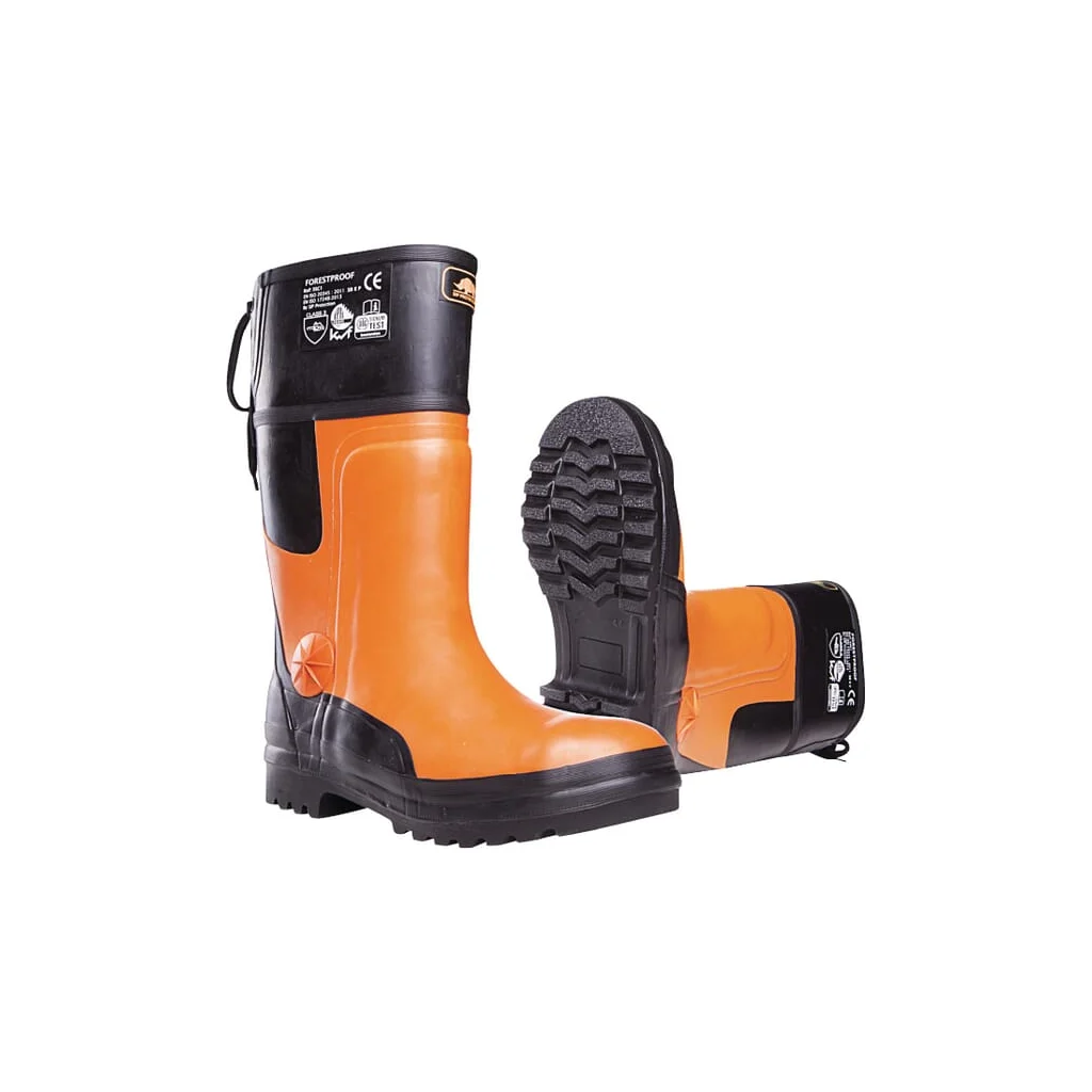 Cizme forestiere negru/portocaliu, clasa 3, mărimea 9, Forester 3SC1 SIP 3SC1V43