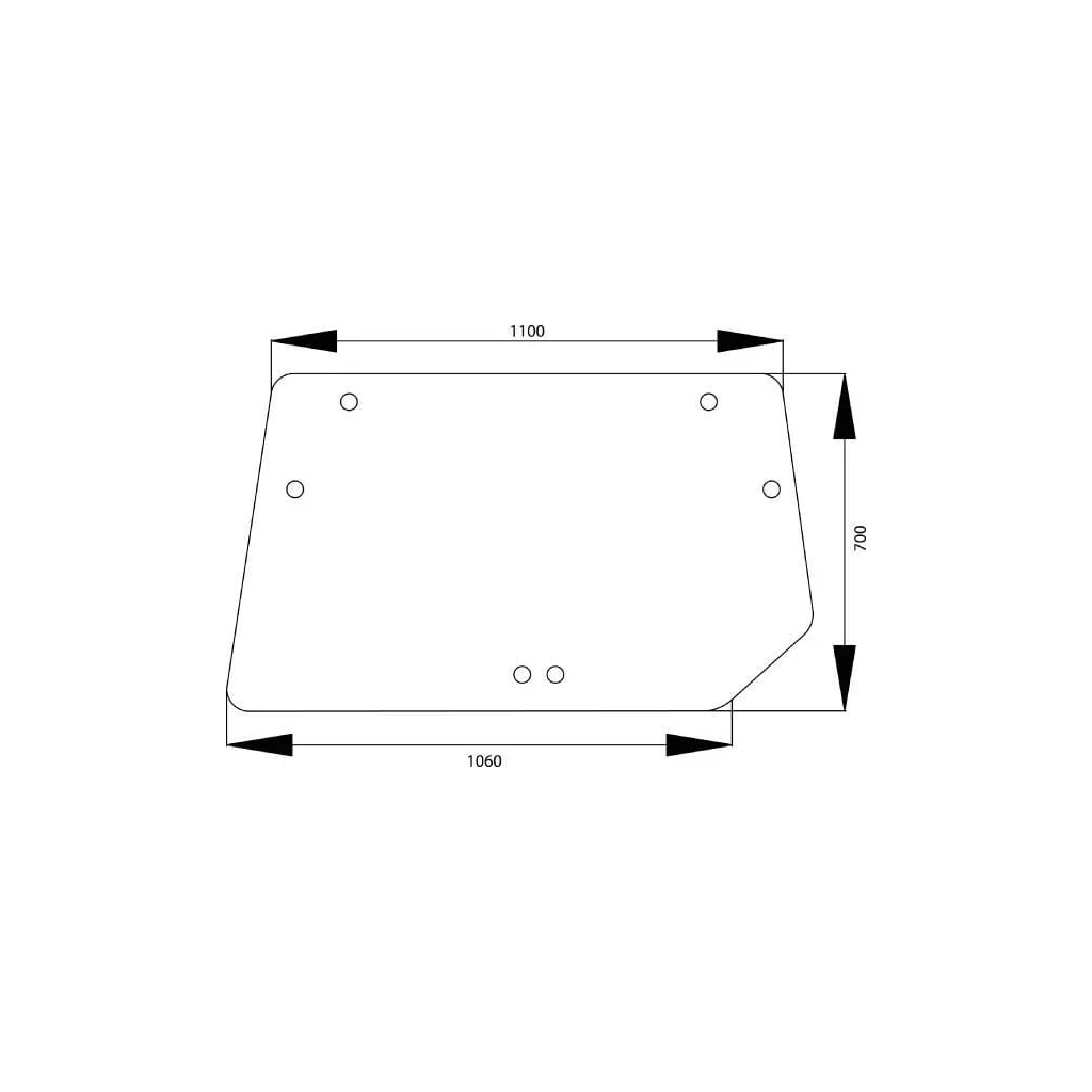 Geam spate superior 4358486N