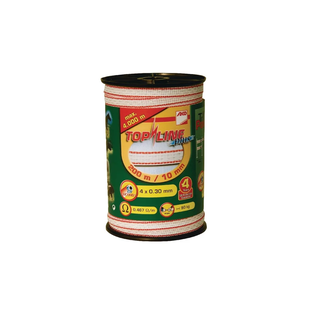 Bandă pentru gard 10mm 200m TopLine+ 4491504