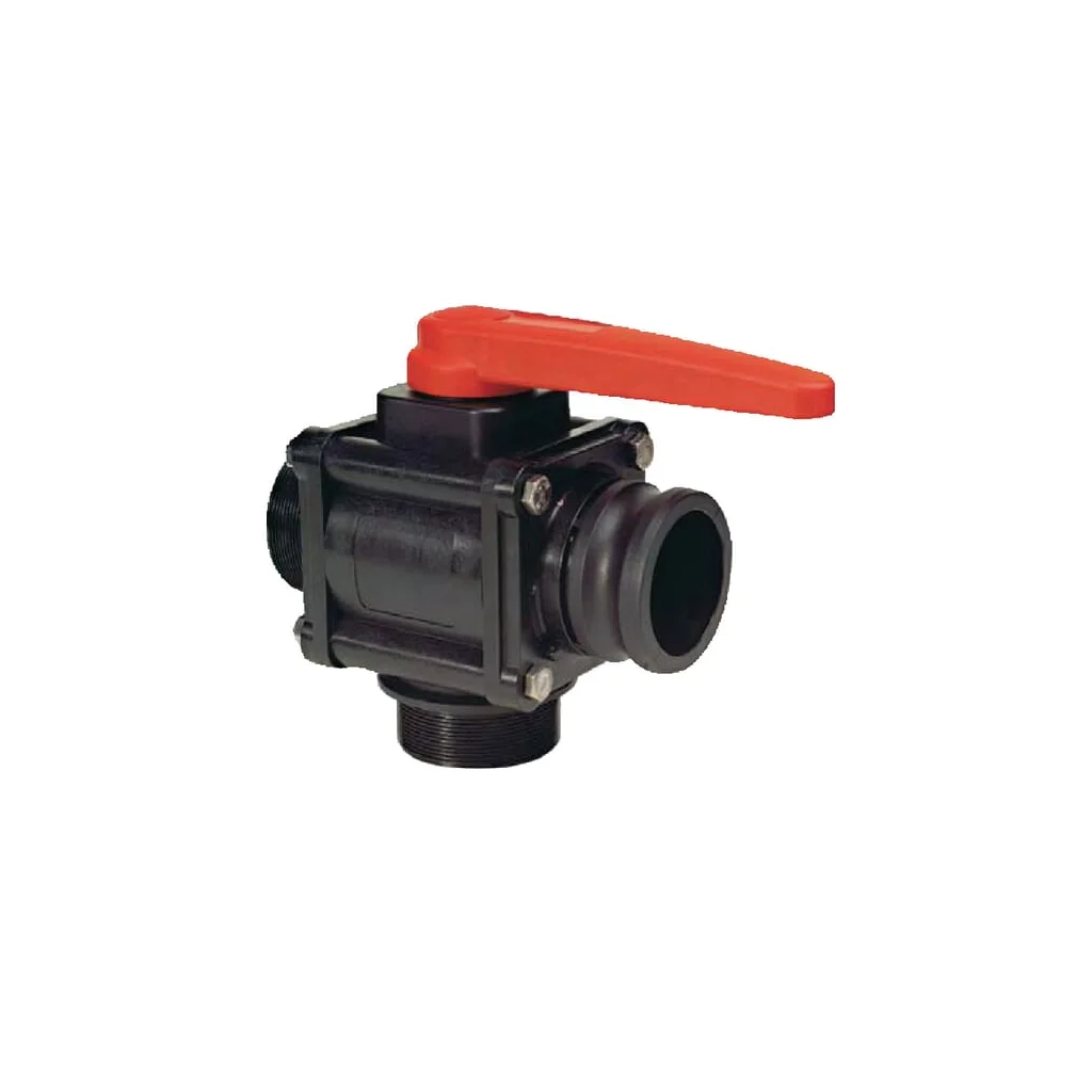 Robinet cu bilă 3 căi 1 1/2" tată 453025H66