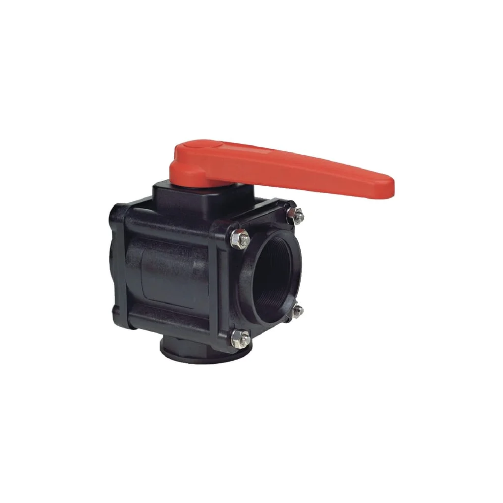 Robinet cu bilă 3 căi 1" 16 bari 453024A44