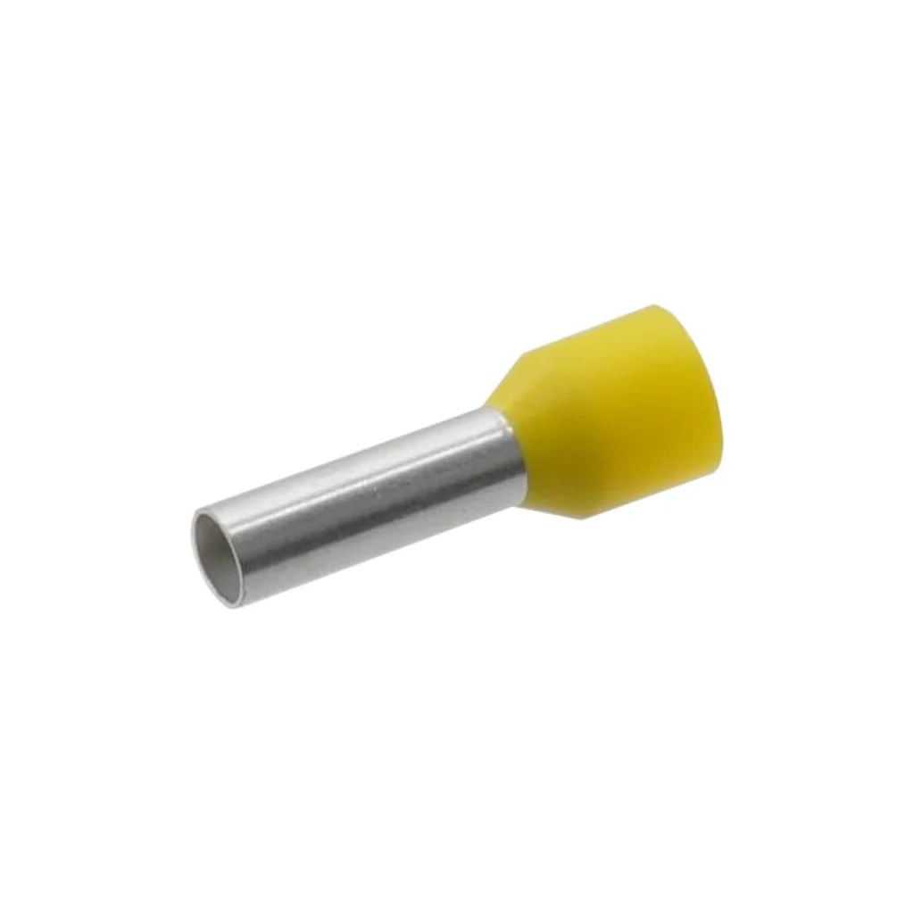 Capac terminal cablu galben, 6mm² (100 buc.), Klauke 47512