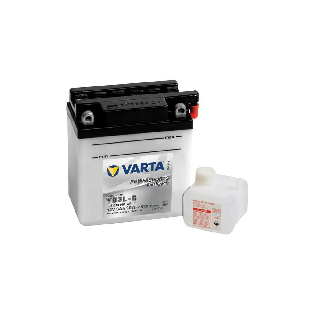 Baterie 12V 3Ah 30A Powersports Freshpack VARTA 503013003I314PS