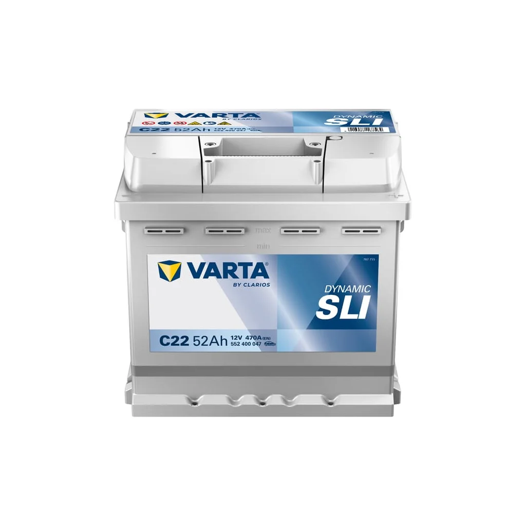 Baterie 12V 52Ah 470A C22 VARTA Dynamic SLI 552400047