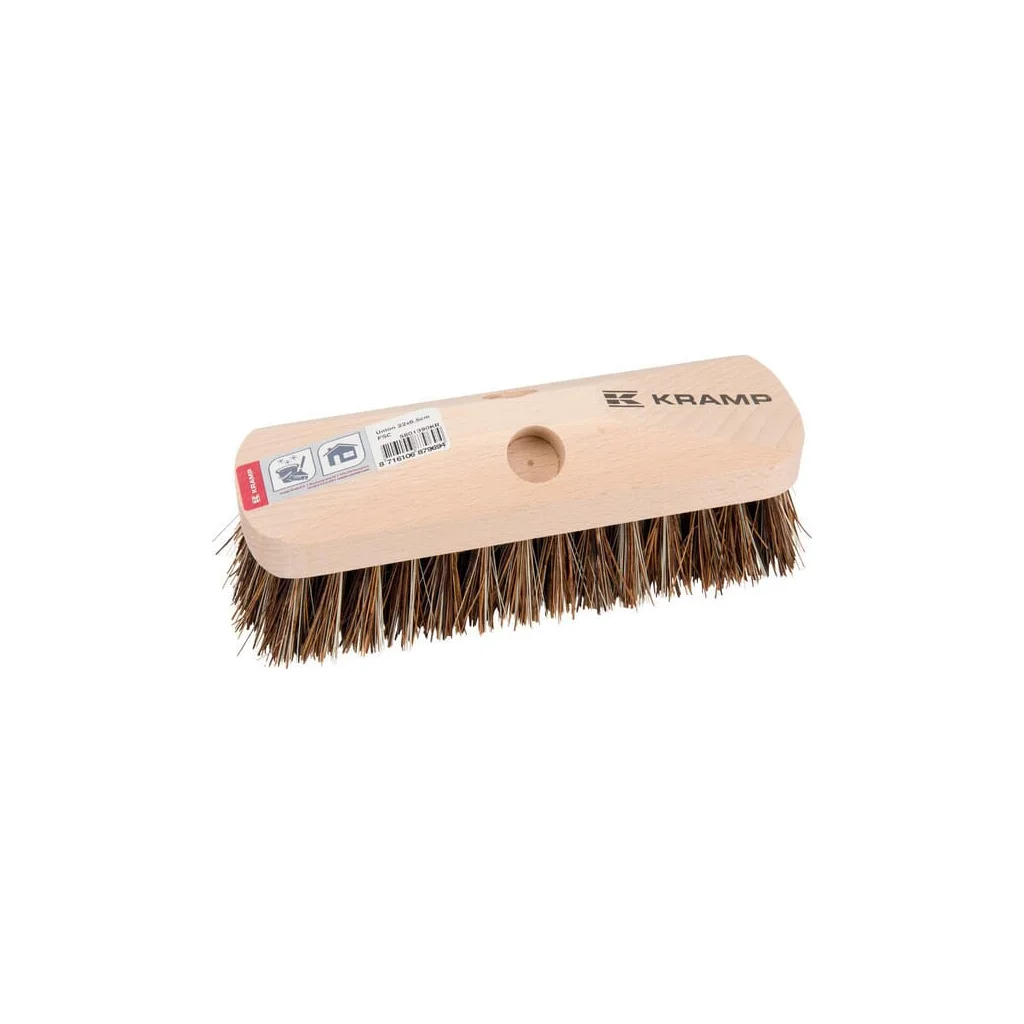 Perie aspră cu peri din fibră sintetică 22x6,5cm, suport lemn 5801390KR