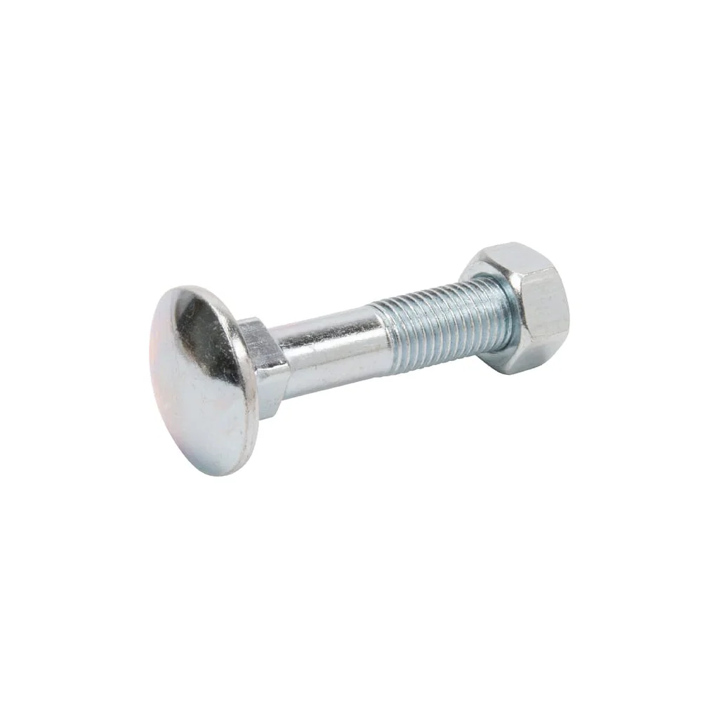 Șurub cap bombat torbant gât pătrat cu piuliță DIN603 M16x60mm oțel zincat grupa 4.6 25 buc. Kramp 6031660P025